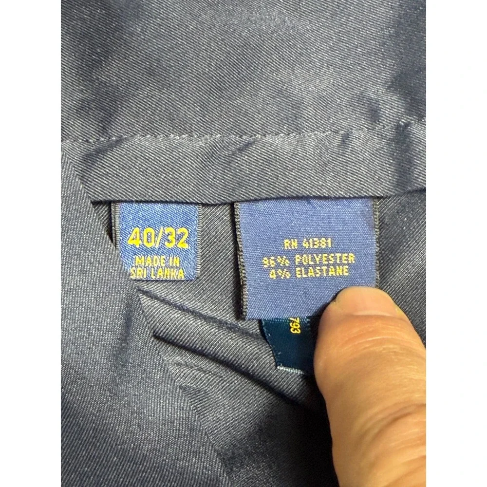 Polo Ralph Lauren Performance Golf Pants Mens 40/32 Navy Blue Travel Trousers